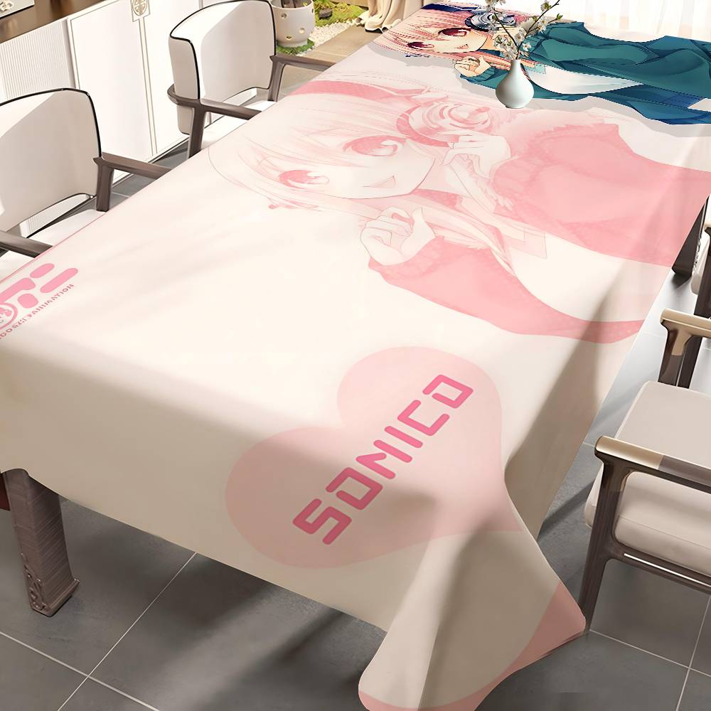 Home Textiles Today News - Anime S-Super S-Sonico Musical Girl Tablecloth