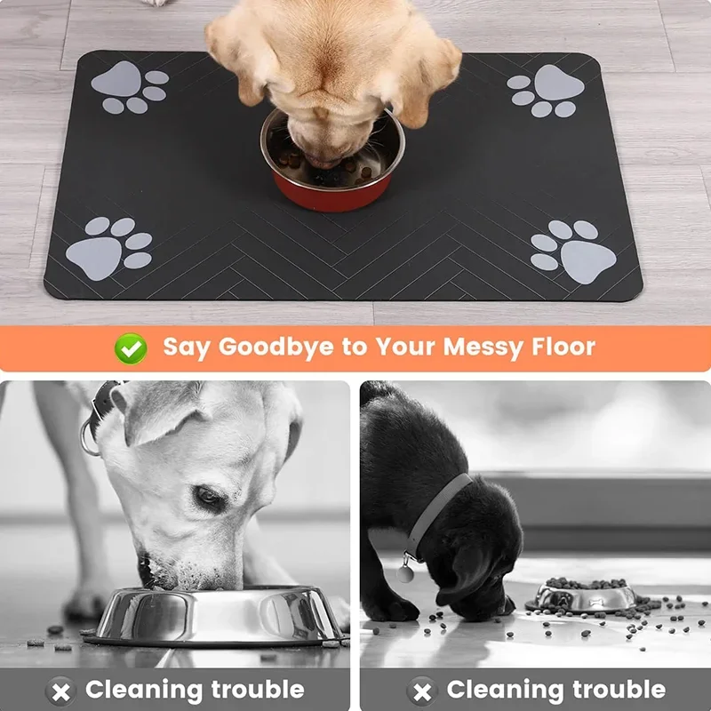 Pet Placemat Dog Food bowl Mat - Mattress Protector Waterproof 评论和价格