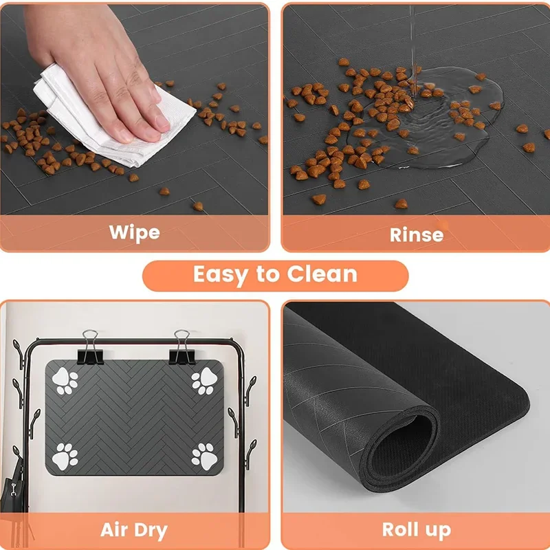 Pet Placemat Dog Food bowl Mat - Mattress Protector Waterproof 评论和价格