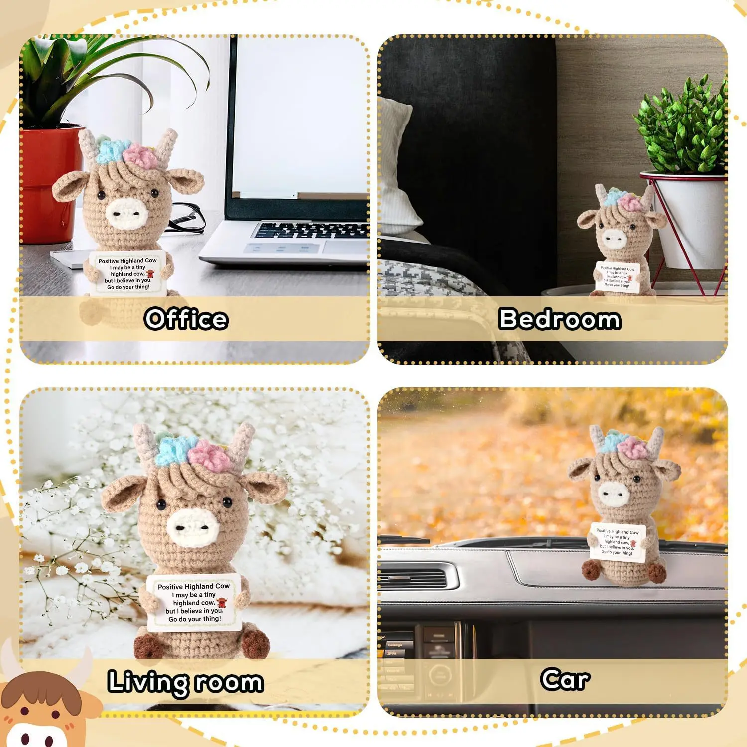 Crochet Emotional Cow Doll Dec - Home Textiles Europe 评论和价格