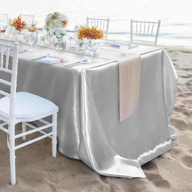 Satin Tablecloth Smooth Silky  - Home Textiles Today News 评论和价格