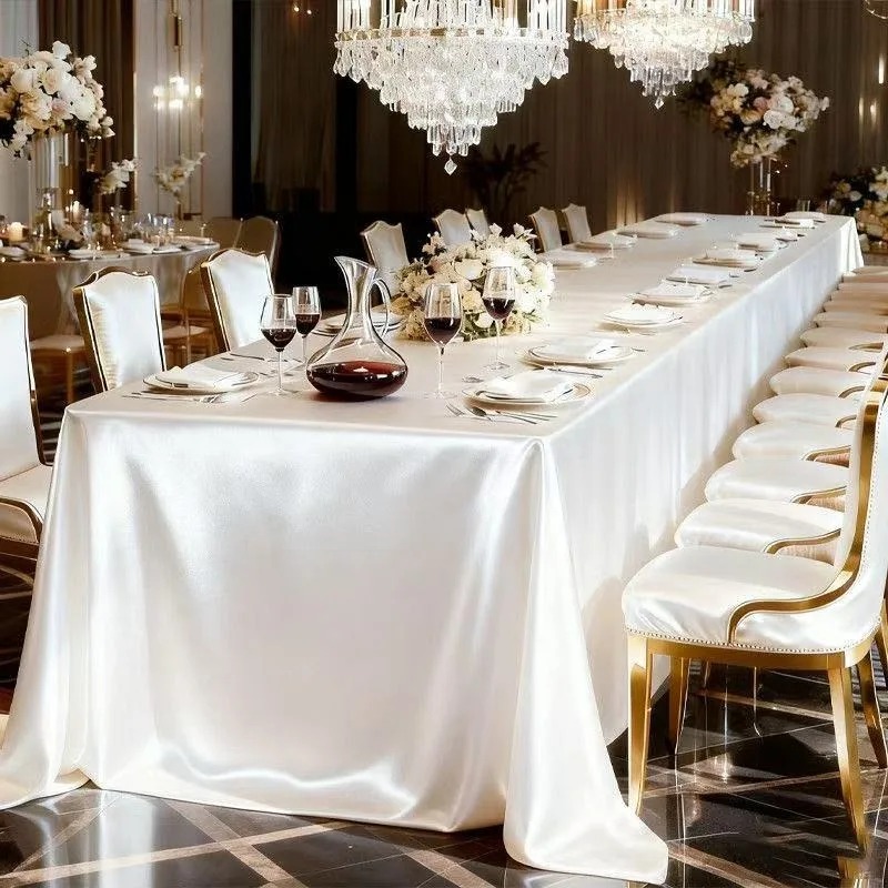 Satin Tablecloth Smooth Silky  - Home Textiles Today News 评论和价格