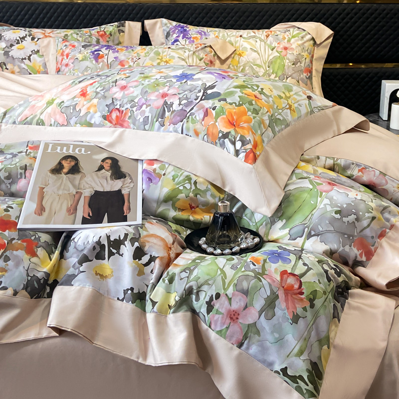 Floral Print 600TC Egyptian Co - Home Textiles Europe 评论和价格
