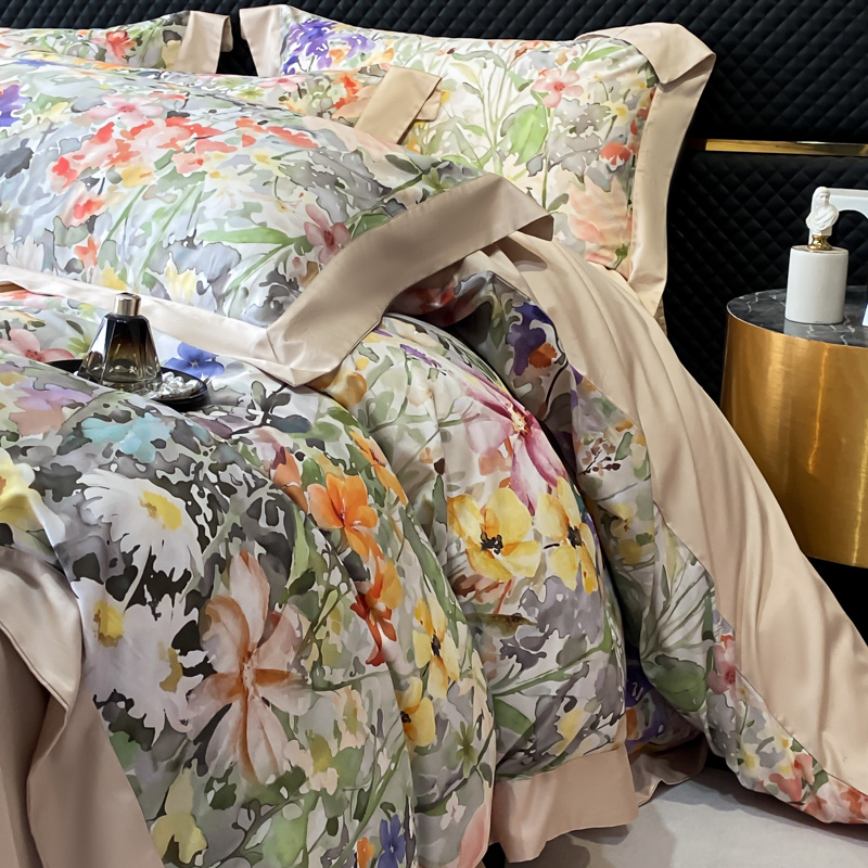 Floral Print 600TC Egyptian Co - Home Textiles Europe 评论和价格