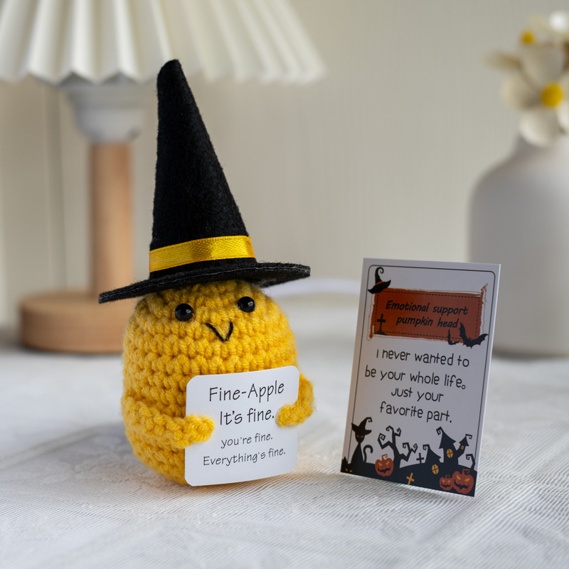 Handmade Knitted Halloween Pum - Home Textiles Europe 评论和价格