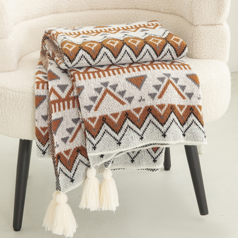 Bohemian Style Printed Knitted - Home Textiles Europe 评论和价格
