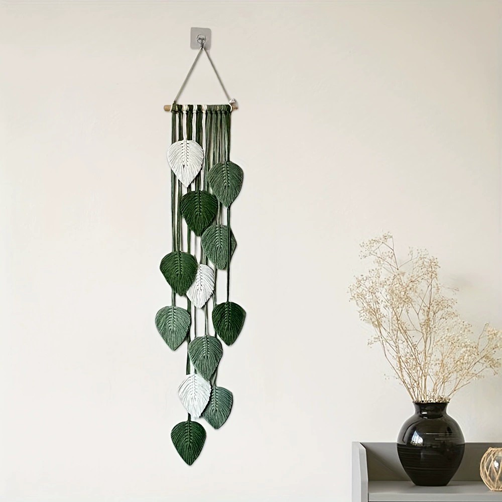 Handwoven Leaf Wall Hanging Ta - Home Textiles Europe 评论和价格