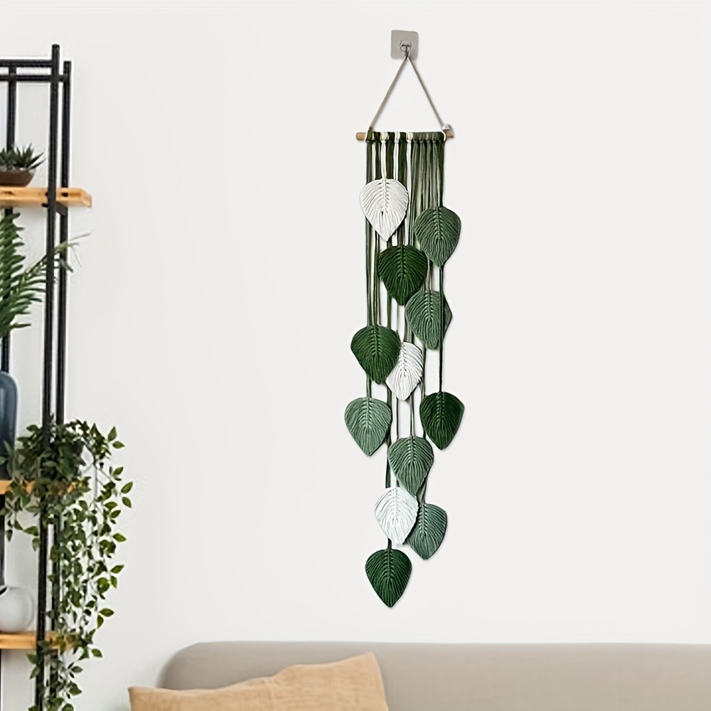 Handwoven Leaf Wall Hanging Ta - Home Textiles Europe 评论和价格