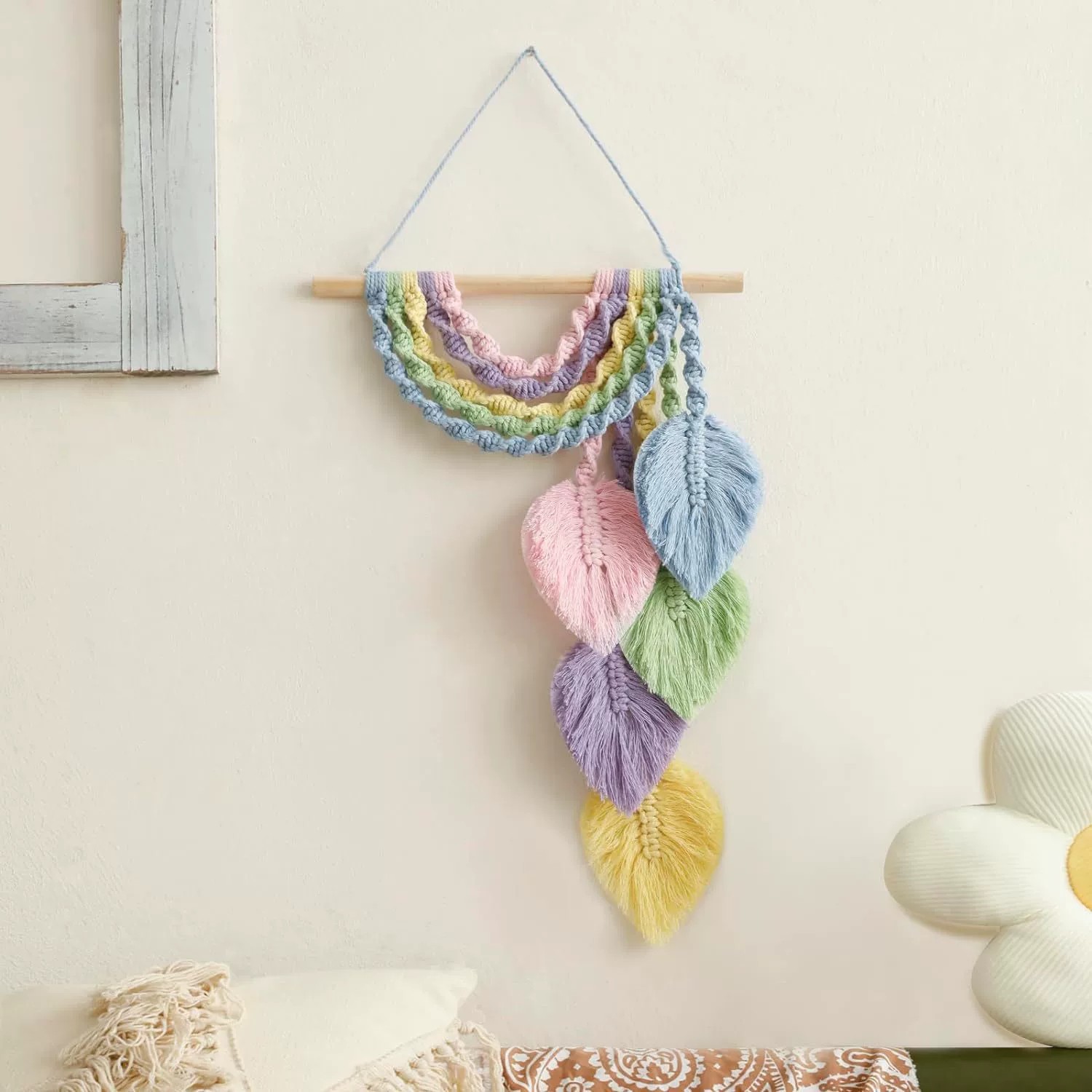 Tapestries Rainbow Leaves Feat - Home Textiles Europe 评论和价格