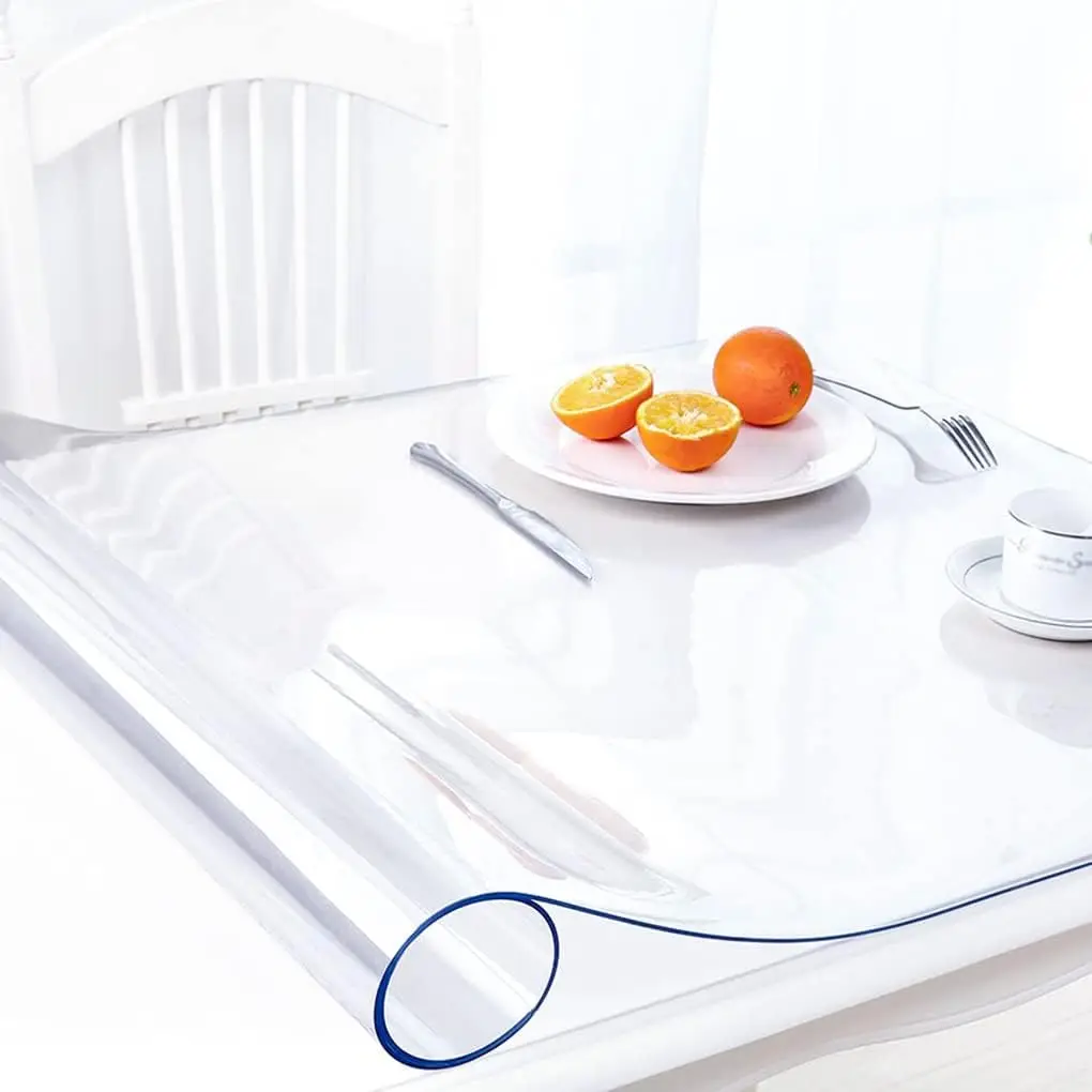 Clear Vinyl Tablecloth Cover,  - Home Textiles Today News 评论和价格