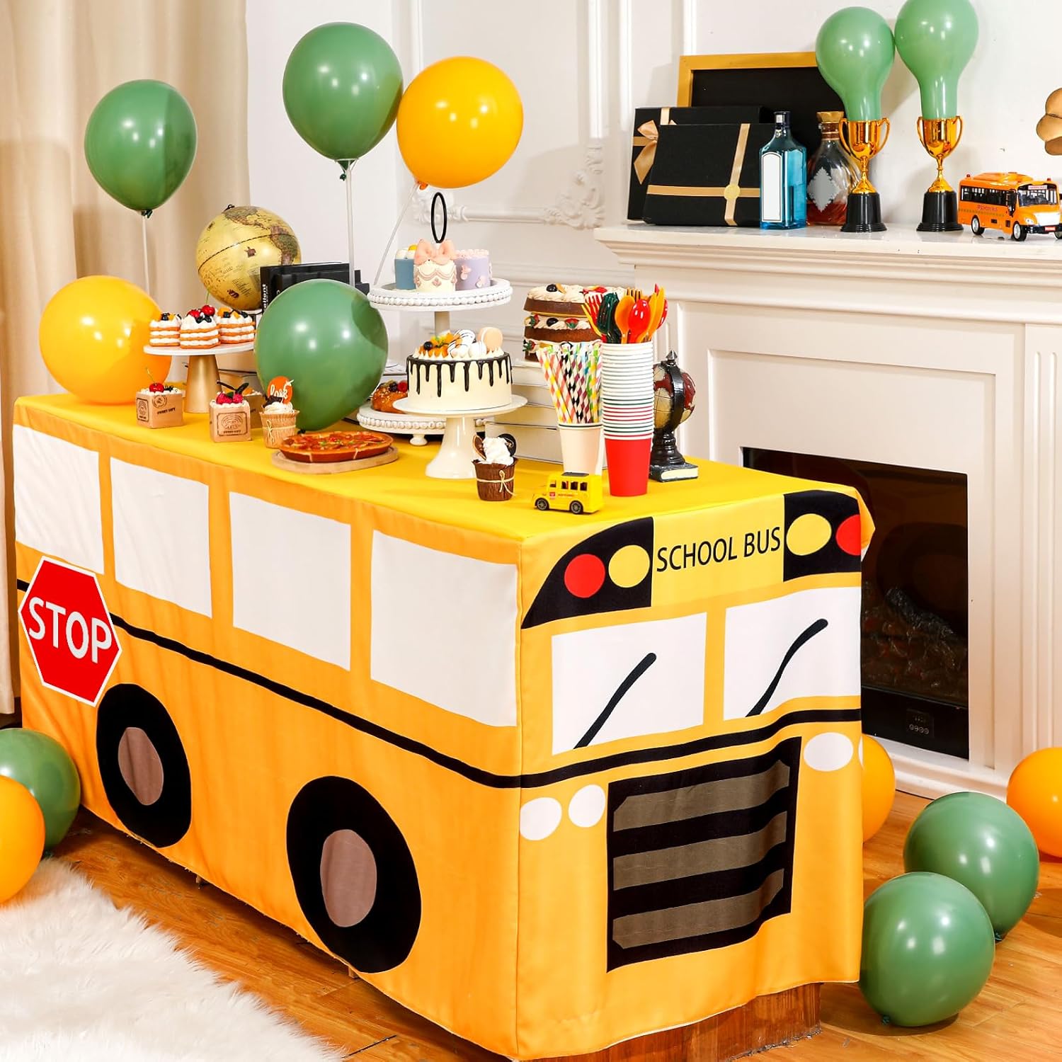 Cartoon School Bus Tablecloth  - Home Textiles Today News 评论和价格