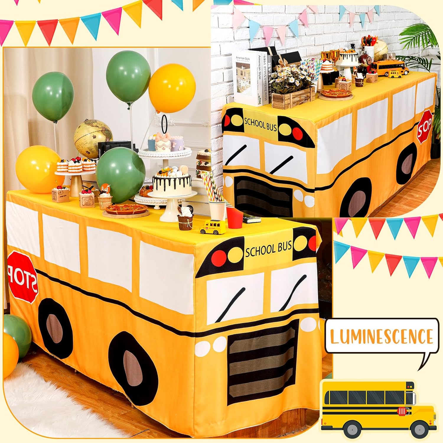 Cartoon School Bus Tablecloth  - Home Textiles Today News 评论和价格